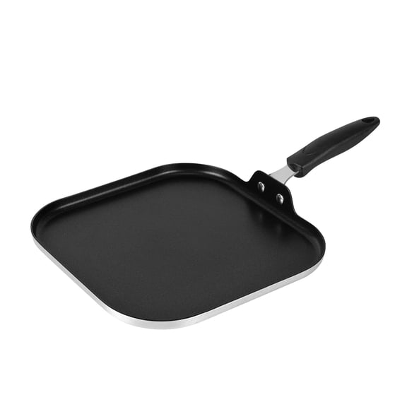Met Lux Round Aluminum Griddle - Non-Stick, with Bakelite Handles - 10" - 1 count box