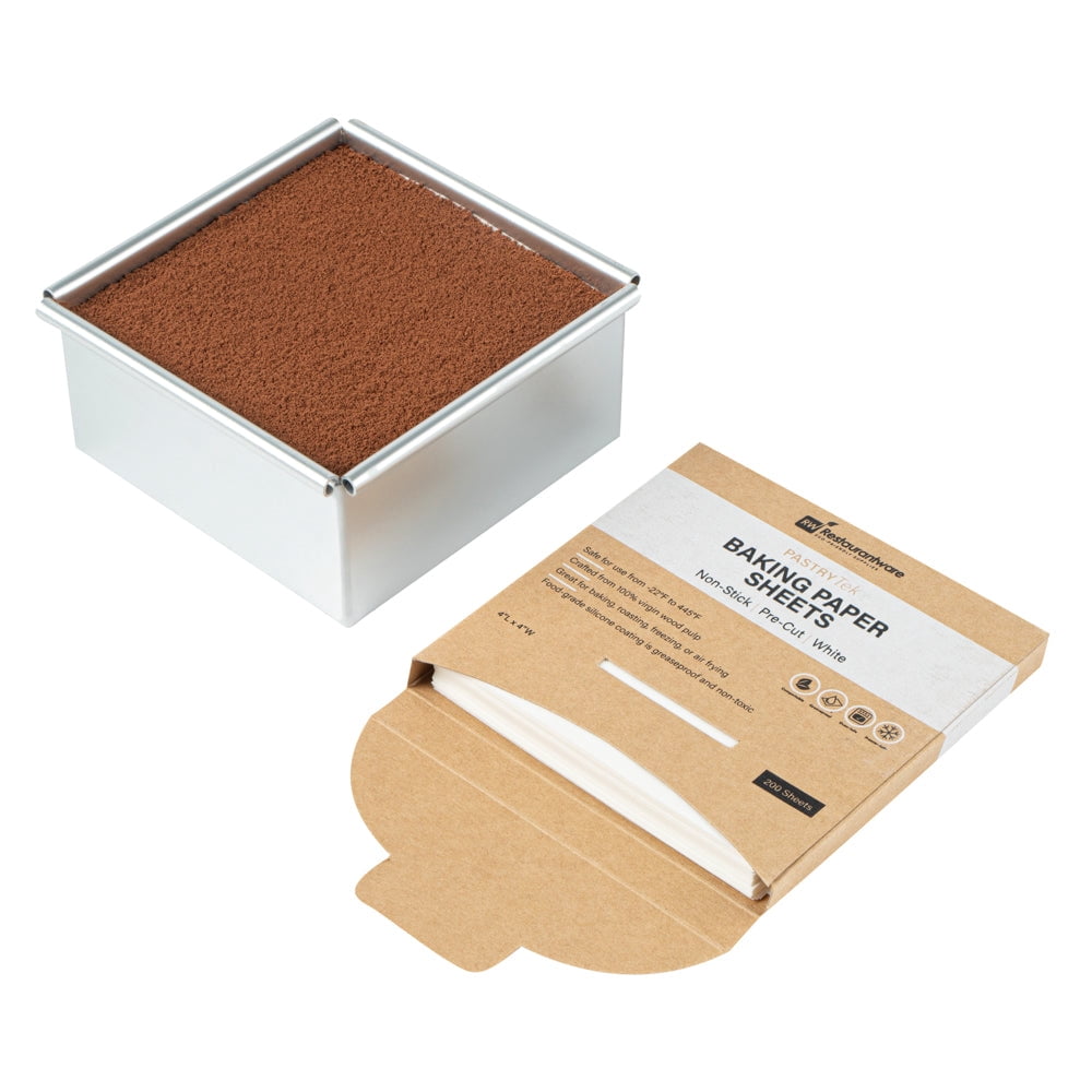 Pastry Tek Unbleached Parchment Paper Half Size Sheet Pan Liner - Silicone Coated - 12" x 16" - 1000 count box