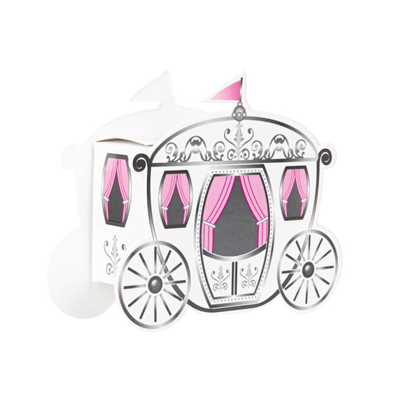 Restaurantware-Pastry Tek 3 x 3 x 3 Inch Pyramid Favor Boxes, 100 Pyramid Triangle Gift Boxes - Satin Ribbon, Disposable, Pink Paper Triangle Candy Boxes, For Weddings Or Parties