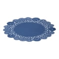 thumbnail image 1 of Restaurantware-Pastry Tek 8 x 8 Inch Paper Lace Doilies, 4000 Disposable Table Doilies - Elegant Lace Finish, Long Lasting, Navy Blue Paper Placemat, For Pastries, Cupcakes, Desserts, 1 of 4
