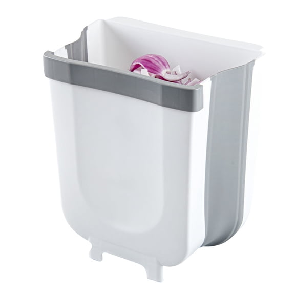 Chef 101 Gray Collapsible Large Trash Can - 11 1/2" x 10" x 7" - 1 count box