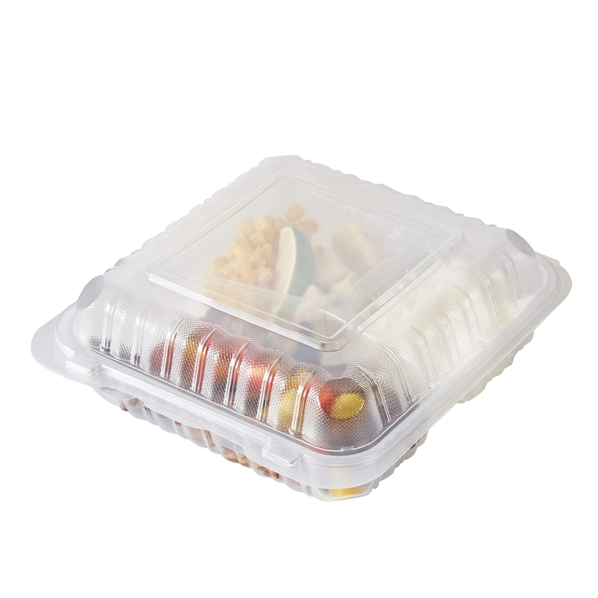 Salad Container Clamshell Restaurantware-RW Base 47 Ounce Clamshell Containers, 50 Disposable ...