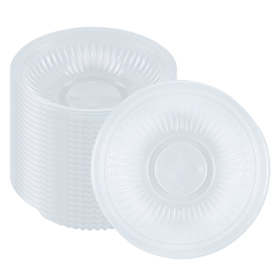 Chef 101 34 oz Round Black Plastic Bowl - Microwavable - 9" x 9" x 2" - 100 count box