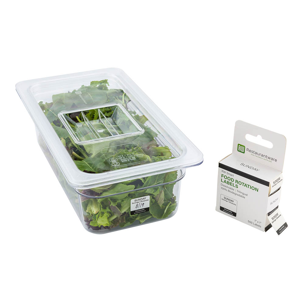 Restaurantware-RW Smart 1 Inch 1 Inch Food Rotation Labels, 500 ...