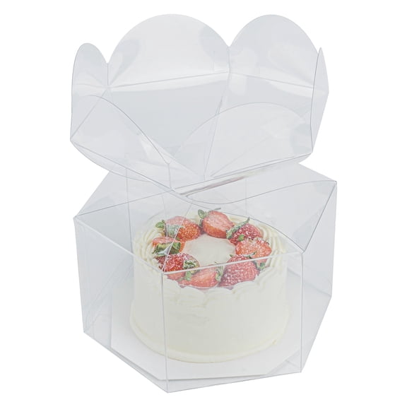 Restaurantware-Sweet Vision 7.5 x 2.6 x 2 Inch Macaron Containers, 100 Sturdy Macaron Boxes - Fits 5 Macarons, For Displaying or Gifting Macarons, Clear Plastic Packaging, Disposable,