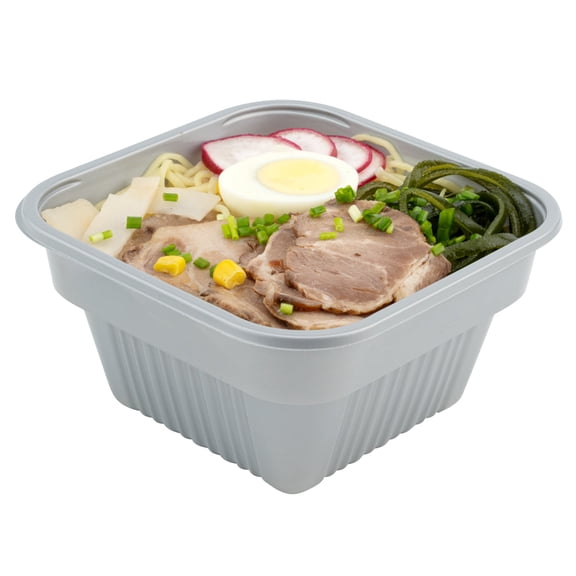Futura 14 oz Clear Plastic Insert Tray - Fits 34 oz Bowl, Microwavable - 100 count box