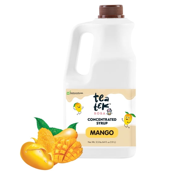 Tea Tek 64 fl. oz Mango Concentrated Syrup - 6 count box