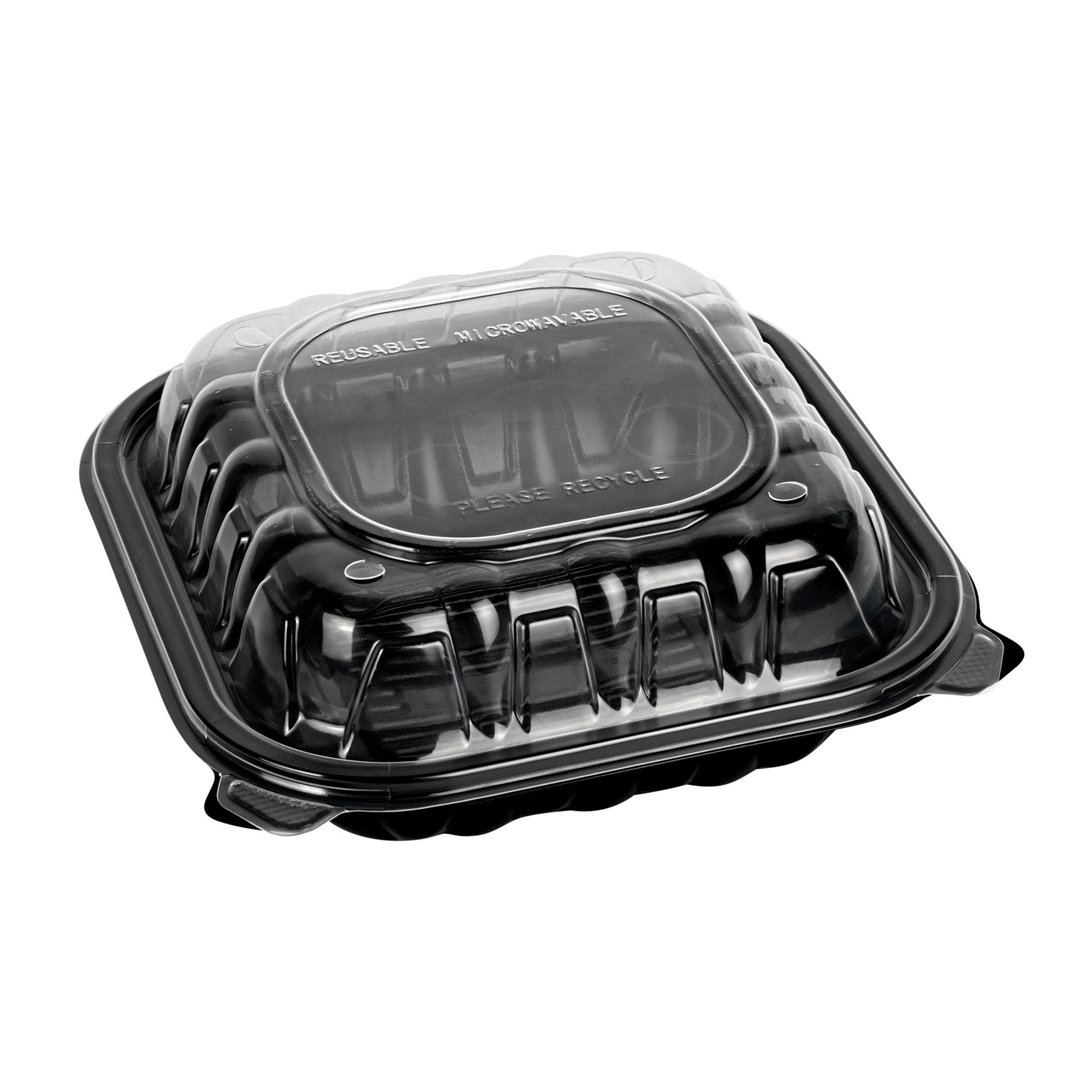 Salad Container Clamshell Restaurantware-Thermo Tek 34 Ounce Clamshell Containers, 100 Disposable ...