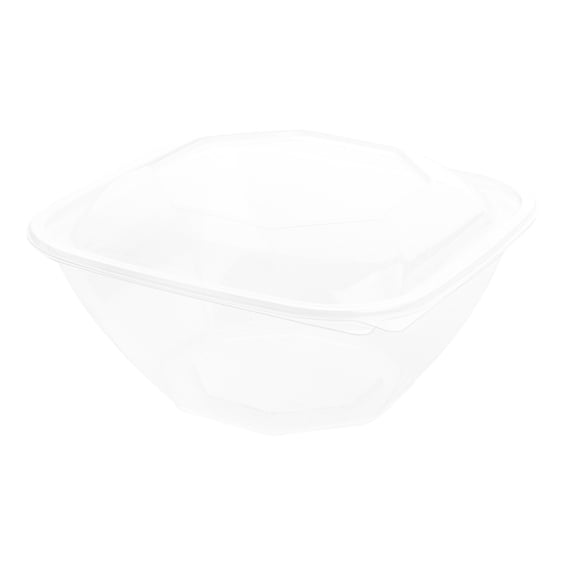 Restaurantware-Thermo Tek 50.7 Ounce Clamshell Containers, 100 Anti-Fog To Go Food Containers - Freezable, Square, Clear Plastic Food Packaging Containers, Disposable
