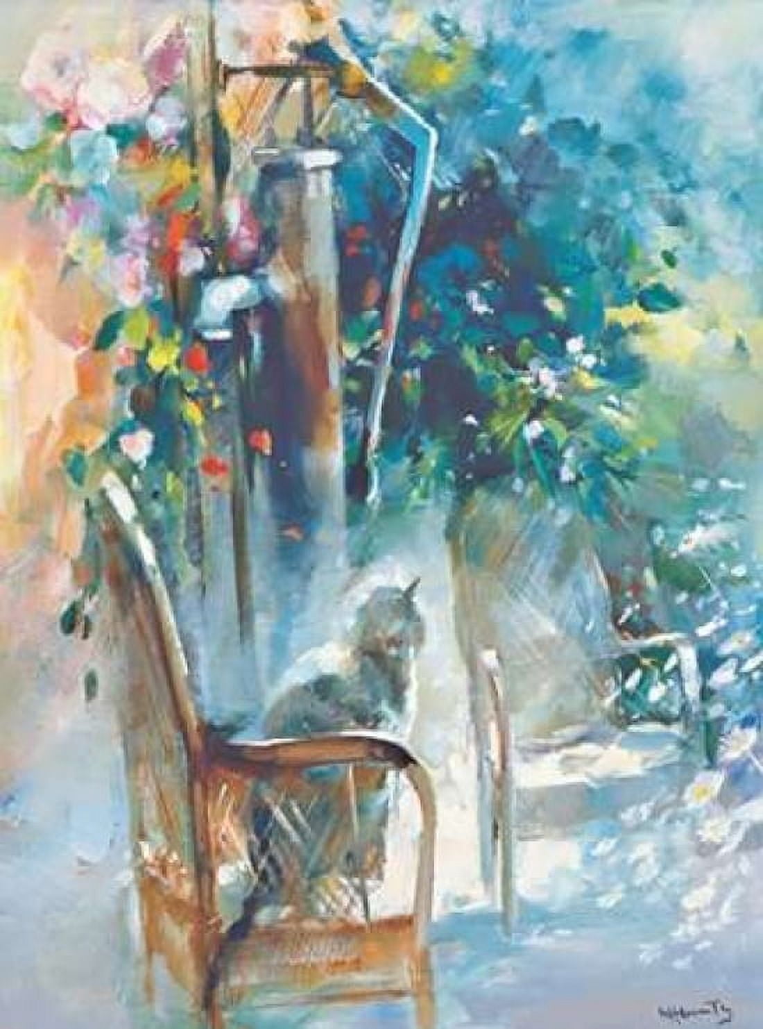 Restful garden Canvas Art - Willem Haenraets (18 x 24)