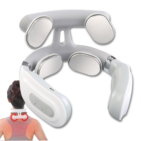 Restify Pro Heat Therapy and Electrical Pulse Massager, Adjustable Neck Relaxation Device for Daily Comfort, Home, Office & Travel Use