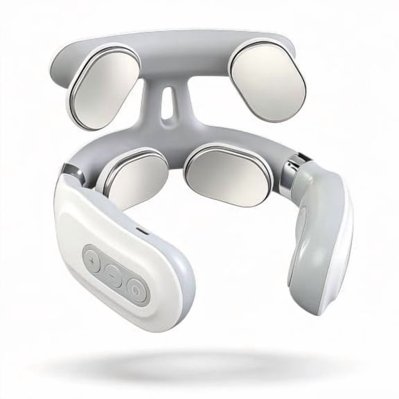 Restify Pro Heat Therapy and Electrical Pulse Massager,Portable Neck Massager for Stress, Sleep & Posture Support