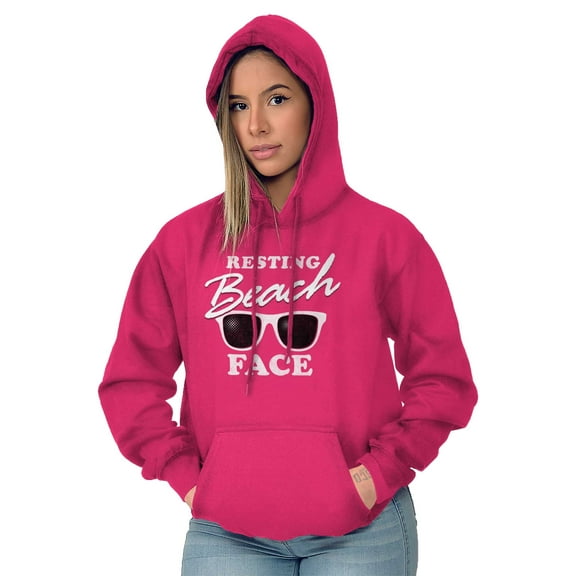 Resting Beach Face Summertime Vibes Hoodie Sweatshirt Women Brisco Brands X