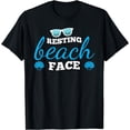 thumbnail image 1 of Resting Beach Face Sunglasses Text Design For Vacation T-Shirt, 1 of 3