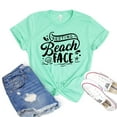 thumbnail image 1 of Resting Beach Face T-shirt Vacation Tee Weekend Shirts Bachelorette Gift Summer Tshirt Women's Vacay Shirt, 1 of 3