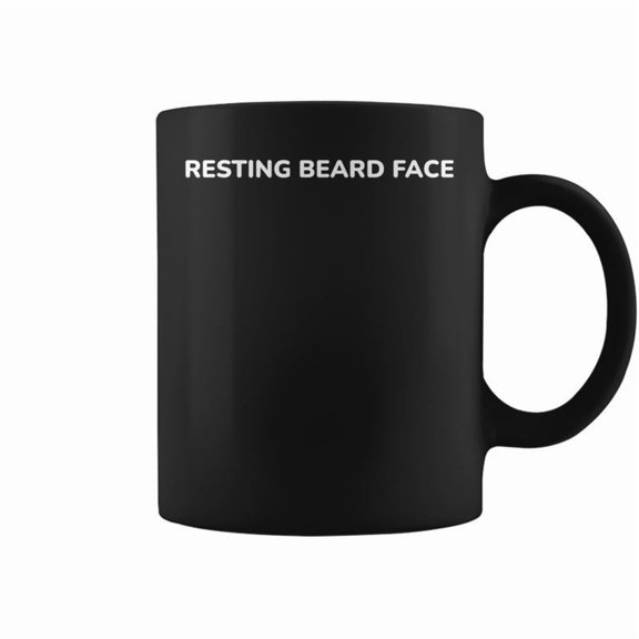 Resting Beard Face Coffee Mugs