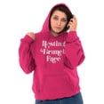 thumbnail image 1 of Resting Brunch Face Cute Funny RBF Hoodie Sweatshirt Women Brisco Brands L, 1 of 6