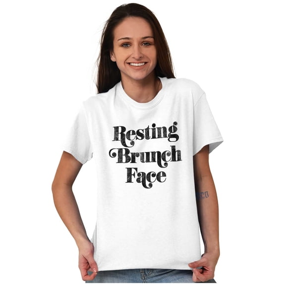 Resting Brunch Face Cute Funny RBF Women's Graphic T Shirt Tees Brisco Brands S