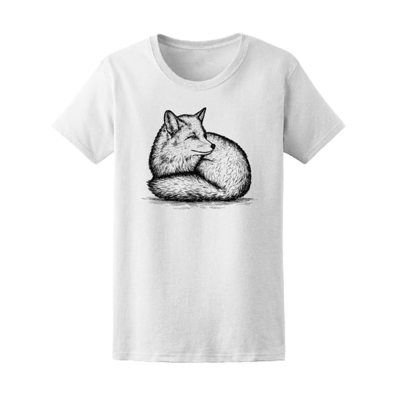 Resting Cute Fox T-Shirt Men -Image by Shutterstock, Male Small