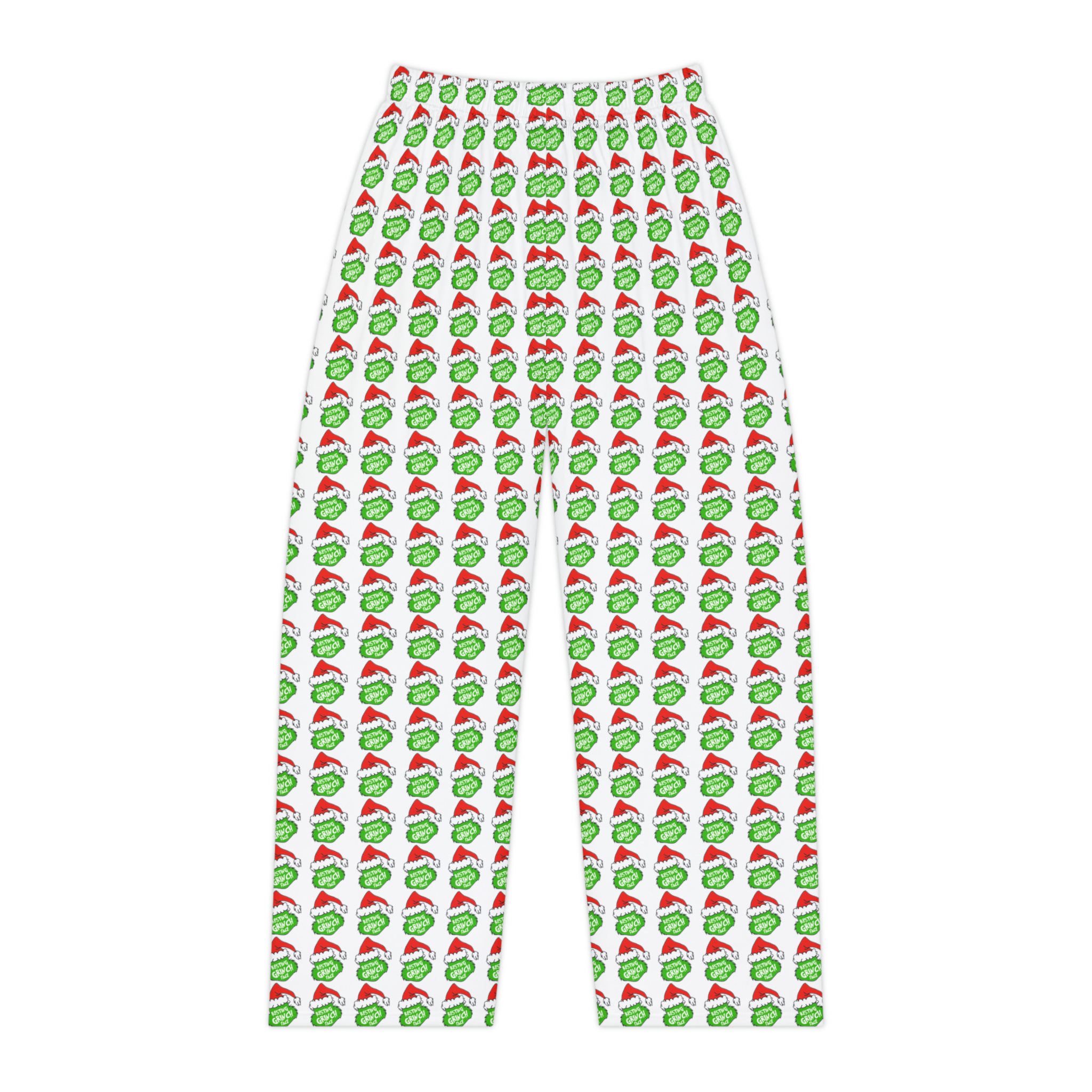 Resting Grinch Face Women's Pajama Pants (AOP)