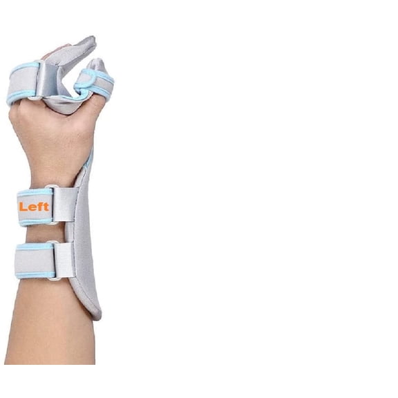 Resting Hand Splint For Men and Women, Hand Brace For Stroke Patient, Splint Functional Stroke Hand Brace Support Hand Splint Immobilizer Carpal Tunnel -1 Unit (LEFT)