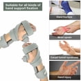 thumbnail image 1 of Resting Hand Splint Stroke Hand Splint Adjustable for Sprain Training 2pcs, 1 of 12