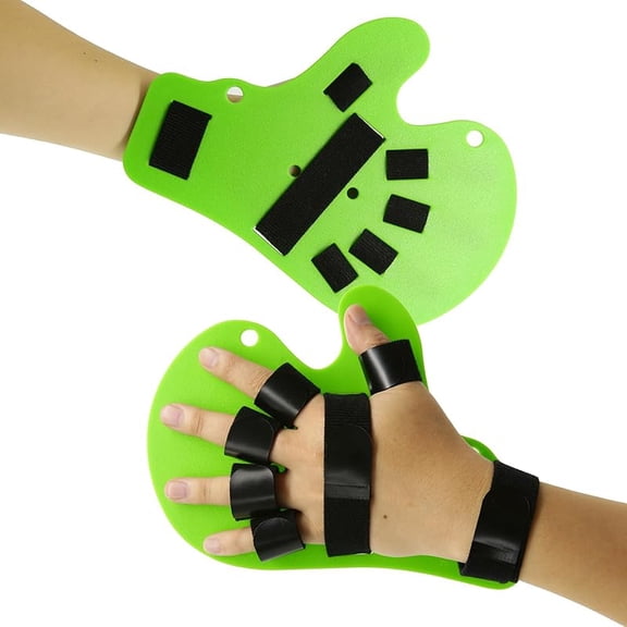 2Pcs Resting Hand Splint with Finger Support,Brace for Stroke RecoveryFinger Straightener Extender, Hand Therapy Equipment (Fits Right or Left)