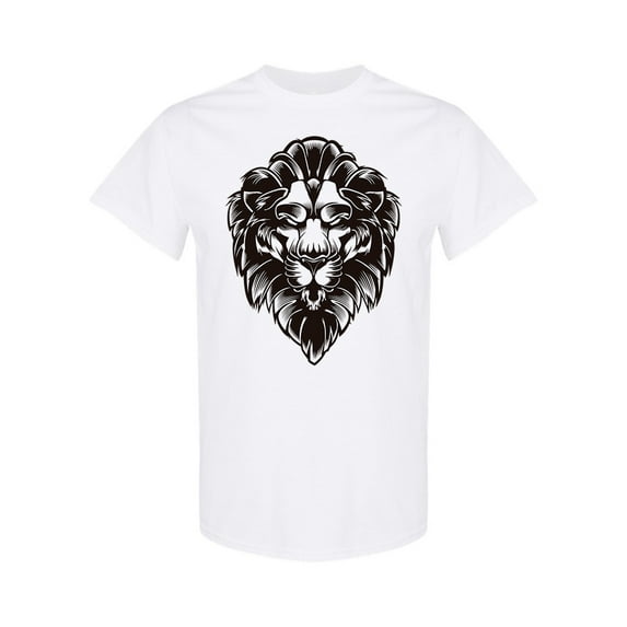 Resting Lion Head T-Shirt Men -Image by Shutterstock, Male Large