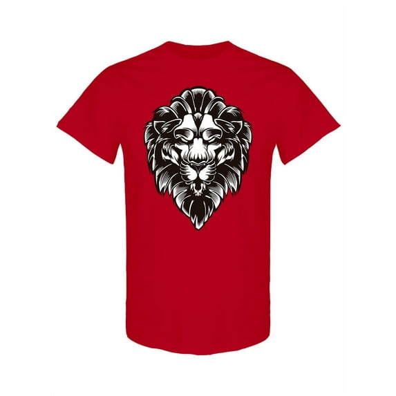Resting Lion Head T-Shirt Men -Image by Shutterstock, Male XX-Large