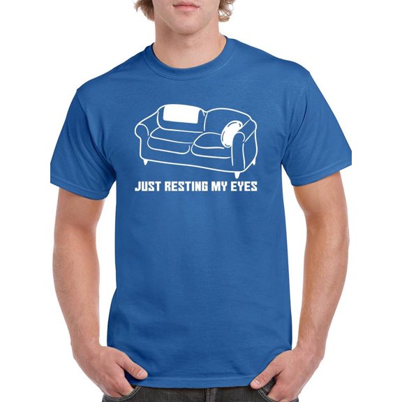 Resting My Eyes T-Shirt Men -Smartprints Designs, Male Large