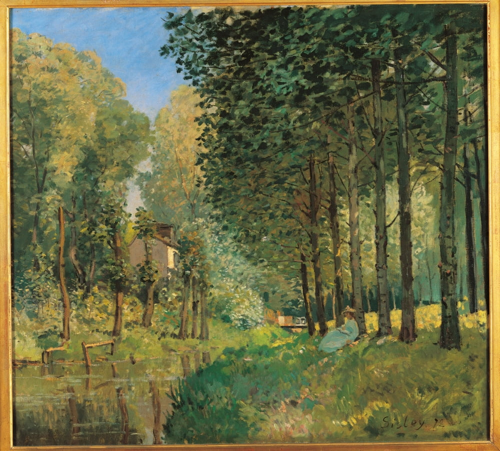 Resting On The Shore Of The Brook Canvas Art - (24 x 18)