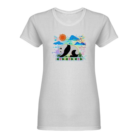 Resting Panda Shaped Tee Women's -Image by Shutterstock