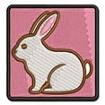 thumbnail image 1 of Resting Rabbit Bunny Easter Applique Multi-Color Embroidered Iron-On Patch - 3.5 Inch Large, 1 of 5