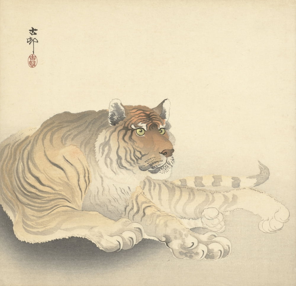 Resting Tiger Canvas Art - (36 x 24)