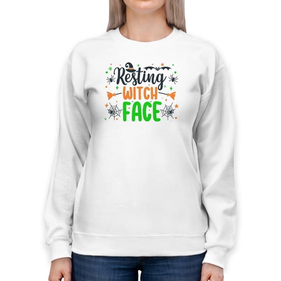 Resting Witch Face. Sweatshirt Women -Image by Shutterstock, Female Large