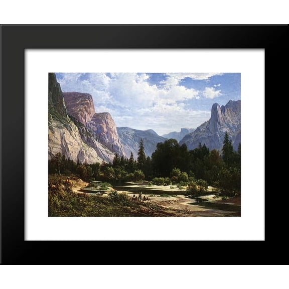 Resting by a Stream 20x24 Framed Art Print by Thomas Hill