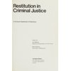 Pre-Owned Restitution in Criminal Justice : A Critical Assessment of Sanctions (Hardcover) 9780669009910