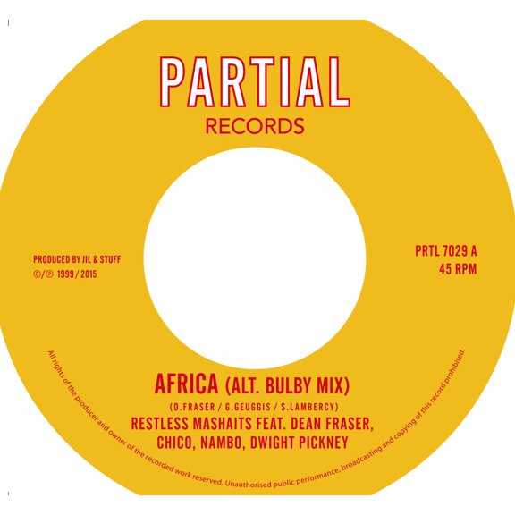 Restless Mashaits Africa (Alt. Bulby Mix) (Vinyl Record) 7" Single