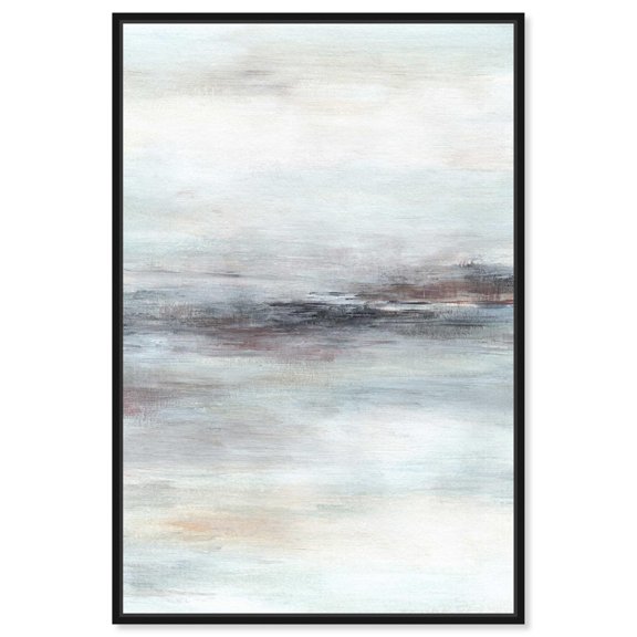 Restless Sea Canvas Print Earthy Wall Art by Art Remedy, Black Frame, 10 x 15