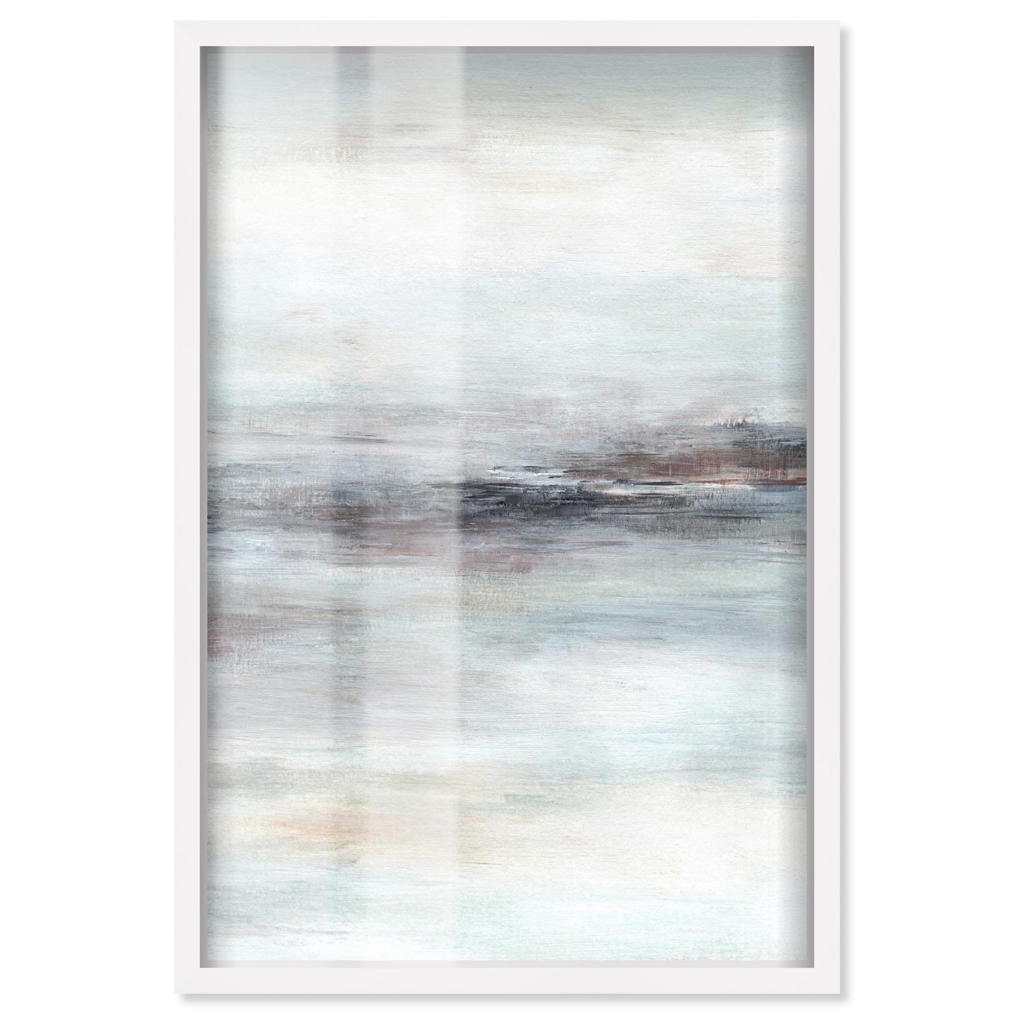 Restless Sea Shadowbox Print Earthy Wall Art by Art Remedy, White Frame ...