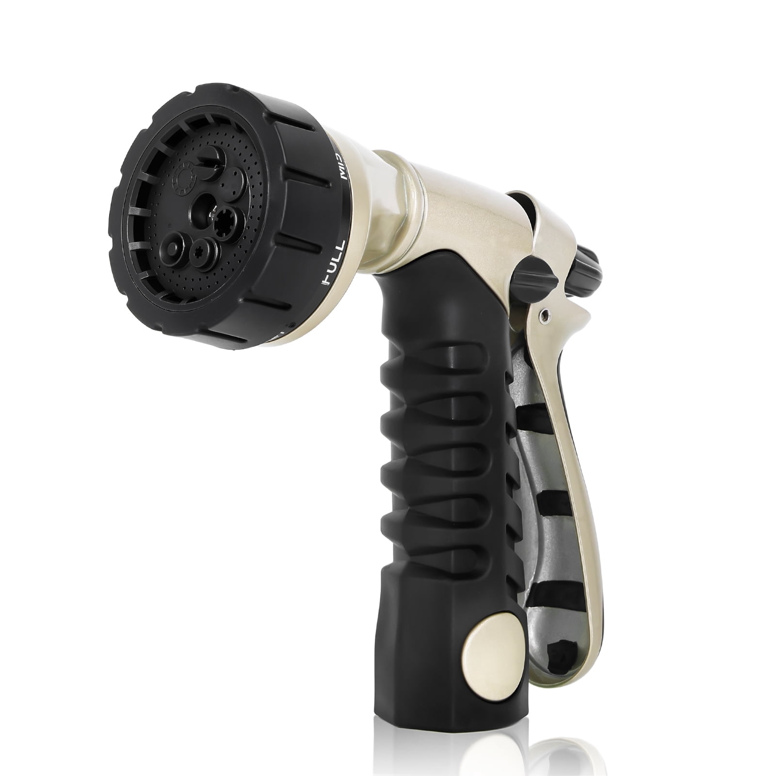Restmo Garden Hose Nozzle, Heavy Duty Metal Water Hose Nozzle, Hose Sprayer Nozzle with 7 Adjustable Spray Patterns, High Pressure Nozzle Watering Plants and Lawn, Pet Showering