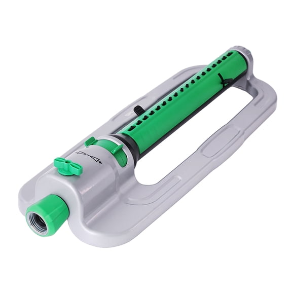 Restmo Heavy Duty 4,200 Sq. Ft. Oscillating Sprinkler with Stable Metal Base, 18 Nozzles, Adjustable Flow & Width Sprinkler for Garden, Flower Beds, Large Area Watering