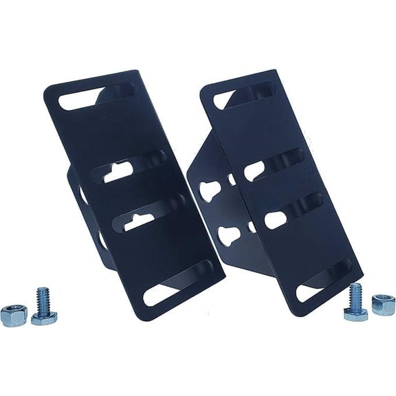 Restmore Bed Frame Brackets - Headboard & Footboard Attachment - Set of 2 - Heavy Duty Steel - Keyhole Connector - Reversible - Durable Bed Hardware