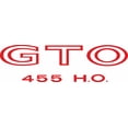 thumbnail image 1 of RestoParts Body/Fender Decal 1971 Pontiac GTO 455 HO Red, 1 of 1
