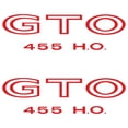 thumbnail image 1 of RestoParts Body/Fender Decals Set of 2 1971 Pontiac GTO 455 HO Red, 1 of 1