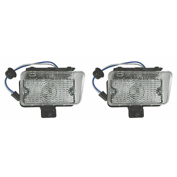 RestoParts Clear Park Lamp Lens Set 1970 Chevy Chevelle SS Super Sport Models