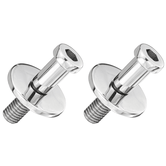 RestoParts Polished Stainless Steel Door Lock Striker Set 1964-1972 Chevelle 442