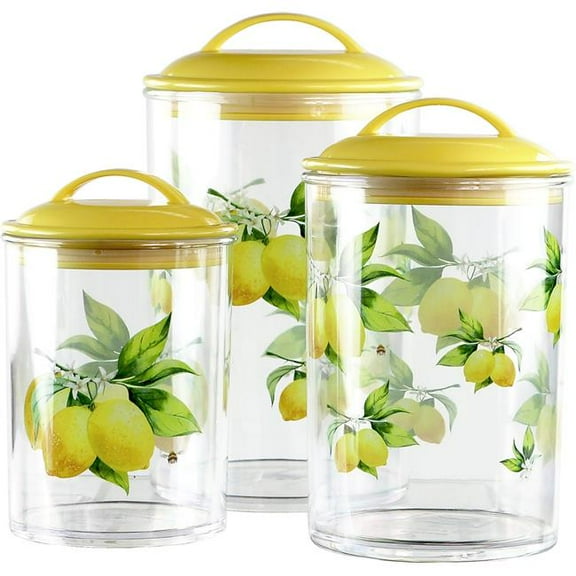 Calypso Basics by Reston Lloyd Acrylic Storage Canisters, Set of 3