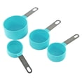 thumbnail image 1 of Reston Lloyd 4pc for Dry and Liquid Ingredients Plastic with Stainless Steel Handles Measuring Cups, Set of 2, Turquoise, 1 of 4