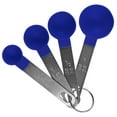 thumbnail image 1 of Reston Lloyd 4-Piece Plastic Measuring Spoons with Stainless Steel Handles, Indigo, Set of 2, 1 of 2